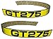 Kumar Bros USA New LH & RH Upper Hood Decal Set Replaces M116562 M116563 Fits John Deere GT275