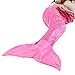 LANGRIA Glittering Flannel Mermaid Tail Blanket and Mermaid Blanket for Girls Kids Adults Super Soft Warm Lightweight in Living Room Bedroom All Seasons (60’’X25’’, Pink)