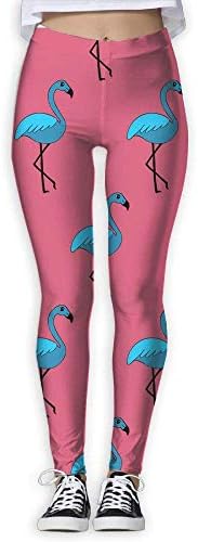 Flamingo (1) High Waist Out Pocket Yoga Pants Tummy Control Workout Running Stretch Yoga Leggings