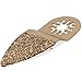 OCR Carbide Oscillating Saw Blades Multi Tool Saw Blades for Tile Grout Mortar Concrete 6Pcs (Gold-6pcs)