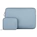 MOSISO Laptop Sleeve Only Compatible with MacBook 12 inch A1534 with Retina Display 2017/2016/2015 Release, Neoprene Bag Cover with Small Case, Airy Blue
