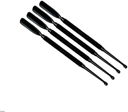 Bywabeé 4 piece Rubber Coated Grip Cuticle Pusher