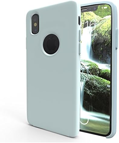 Forzate | Apple iPhone X 2017 Edition Silicone Case | Water Green - Thin, Soft, Protective Phone Cover