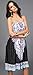 Shawhuaa Womens Sexy Vintage Strapless Summer Sun Dress Beachwear X-Large Black