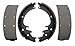 ACDelco Silver 14452R Riveted Rear Drum Brake Shoe Set with Lever