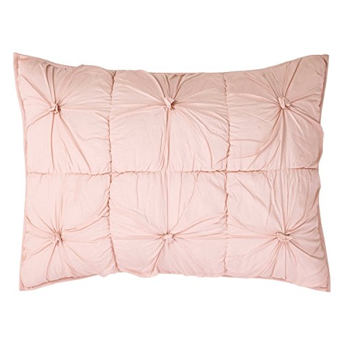 VHC Brands 27228 Camille Blush Pink Standard Sham, 21