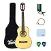 Trendy Classical Guitar Nylon Strings Natural 30 Inch 1/2 Size Acoustic Guitar with Gig Bag, Tuner, Strings, Strap,and Polishing Cloth (1/2 Size-Natural)