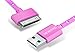 Go Beyond 3FT 1M Long Pink Strong Nylon Braided 30 Pin to USB Sync and Charge Cable Cord for Apple iPhone 4/4s, iPad 1/2/3, iPod
