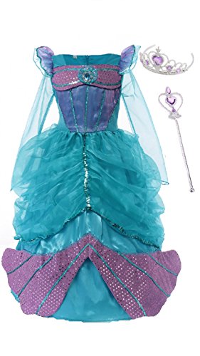 Mermaid Dress, Tiara and Wand.