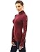 PattyBoutik Women's Turtleneck Lace Inset Long Sleeve Blouse