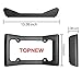 TOPNEW License Plate Frame Bumper Thumper Complete Coverage Front Car Bumper Guard Shock Universal Fit Absorbing Flexible License Plate Frame
