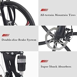 Max4out Folding Bikes Mountain Bike with High
