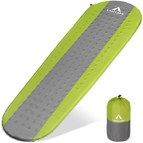 Camping Sleeping Pad - Self Inflating Mats - Lightweight, Thick Foam Layer, Insulated - Inflatable Pads Will Not Leak Air - Backpacking, Hiking