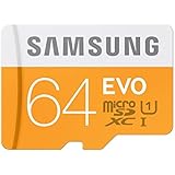 Samsung Grade 1 Class 10 64GB Evo Micro SDHC Memory Card with SD Adapter