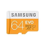 Samsung Evo MB-MP64DA/EU - Tarjeta de memoria micro SDXC de 64 GB (UHS -I Grade 1, Clase 10, con adaptador SD)