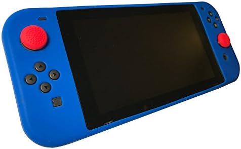 Nintendo Switch Silicone Protective Skin Grip Cover by Nintek (Blue)