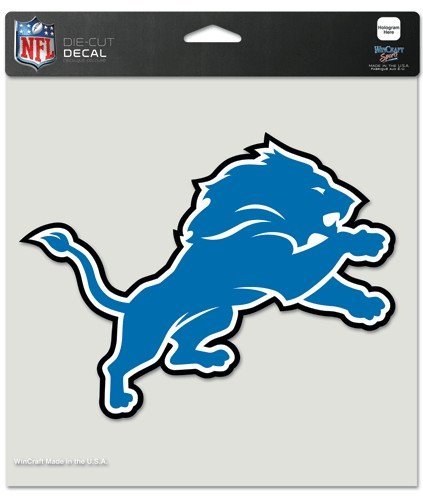 Wincraft NFL Detroit Lions Perfect Cut Color Decal, 8" x 8"