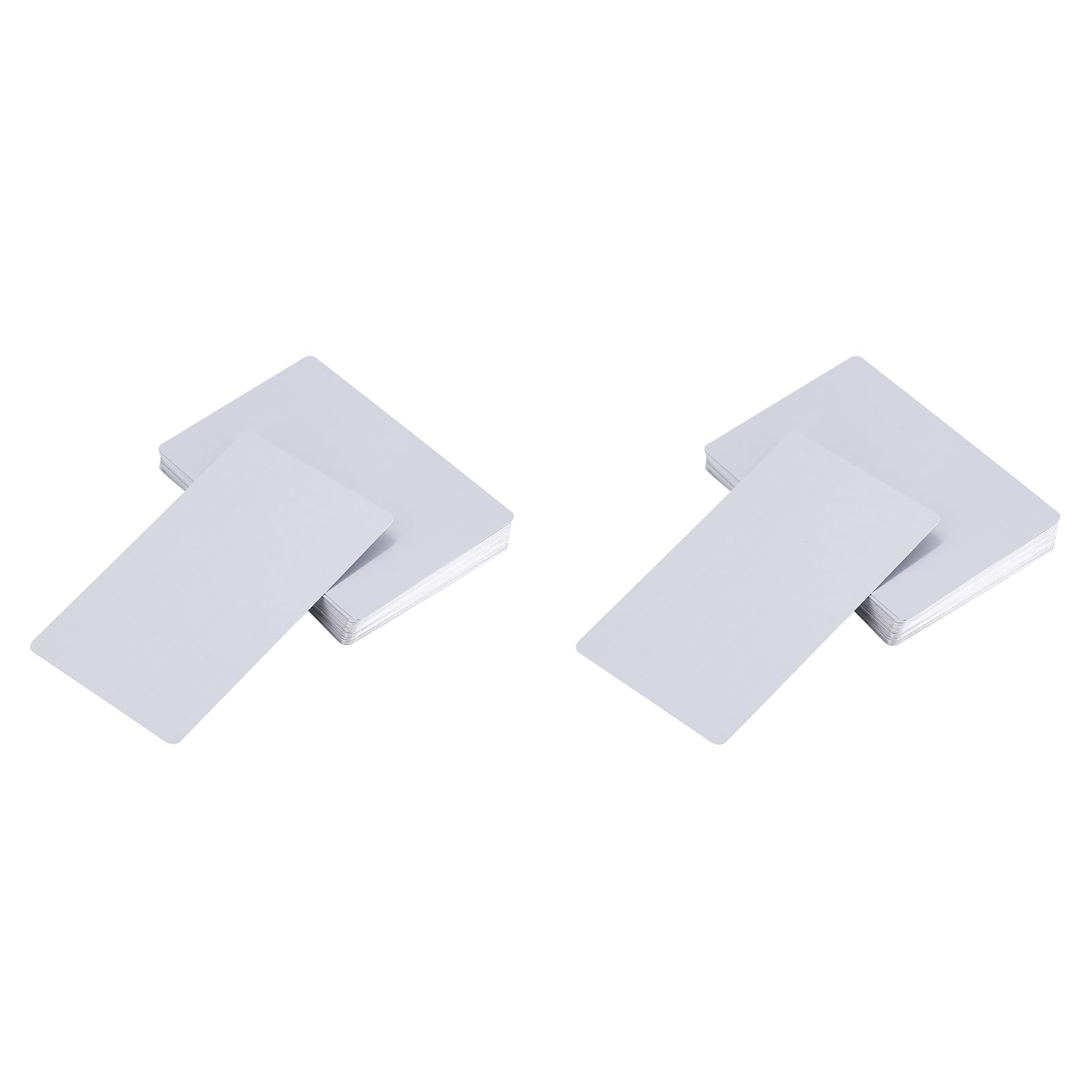 100 Pieces 5 Colors Metal Business Card Blanks Aluminum Alloy Lasers Engraving Blanks Impressive Blanks Lasers Mark Engraved Metal Smooth Business Visiting Name Cards