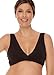 Lamaze Women's Cotton Spandex Sleep Bra for Nursing and Maternity, Black, Medium
