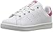 adidas Originals Stan Smith Sneaker, White/White/Bold Pink, 3 US Unisex Little Kid