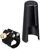 Rovner L3 Light Ligature with Cap for Hard Rubber Soprano Sax, Gold Fittings