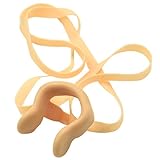 Nose Clip with Strap for Swimming,Adults Kids(5-16) or Swimming Beginner Beige AC-2