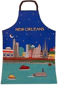 New Orleans Riverfront at Night Chef's Apron