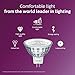Philips LED Classic Glass MR16 Dimmable 35-Degree Spot Light Bulb: 380-Lumen, 3000-Kelvin, 5.5-Watt (35-Watt Equivalent), GU5.3 Bi-Pin Base, Bright White, 4-Pack