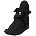 Zutano Cotton Booties Unisex For Baby Boys or Baby Girls - Black - 6 Months