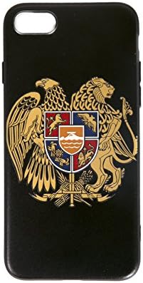 iPhone case 7 TPU Protective Anti-scratch Cover Silicone 4.7 inches (Color Ink on Black Case)