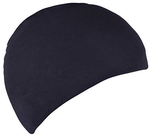 Baby Sleeping Black Beanie Hats Cotton Sleep Hat Night Cap for Kids Boys