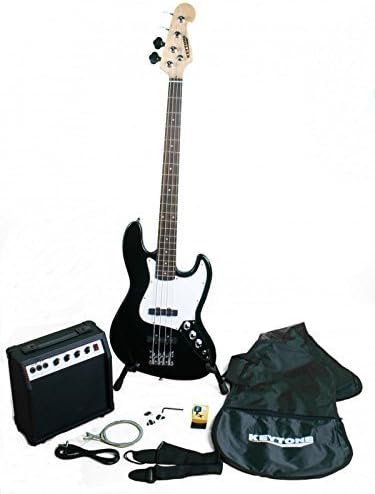 Keytone Jazz Bass Set de Luxe Black & Amplifier And
