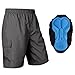 Baleaf Men's 3D Padded Mountain Bike Baggy Cargo Shorts Zipper Pockets
