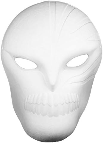 3 JOKERS White Craft Paper Halloween Masquerade DIY Face Mask Cosplay Tool Decorating Party Costume-5PACK Grim Reaper