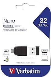 Verbatim 32GB Nano USB Flash Drive with USB OTG