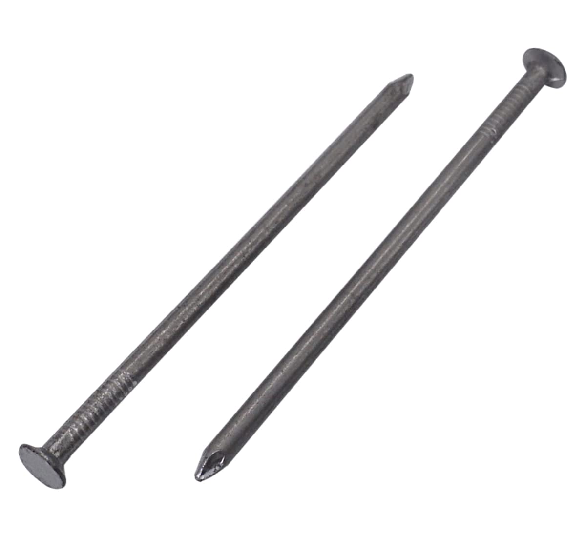 (Pack of 100 pcs) Carbon Steel 3.0 x 70 mm Construction Nails, Flat Round Head, Multi-Purpose Common Wire Nails, Woodwork (100, 3.0 x 70 mm)