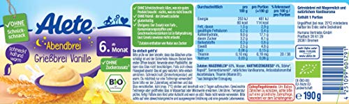 Alete-Bio-Glschen-Abendbrei-Griebrei-Vanille-Babynahrung-in-Bio-Qualitt-ohne-Palml-Zuckerzusatz-ab-dem-6-Monat-6er-Pack-6-x-190-g