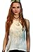 ECOWISH Women Lace Floral Sleeveless Halter Backless Vest Top Blouse