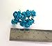 100 Mixed Blue Tone Color 10 mm Artificial Mulberry Paper Mini Rose Flower Wedding Scrapbook DIY Craft Scrapbook Bouquet Craft Stem Handmade Rose Valentines Anniversary Embellishment