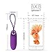 Mini Electronic Bullets by BXB | 7x Speed Patterns | Waterproof Design | USB Rechargeable | Cordless | Medical-Grade Silicone - Purple | Includes a Mini Massager