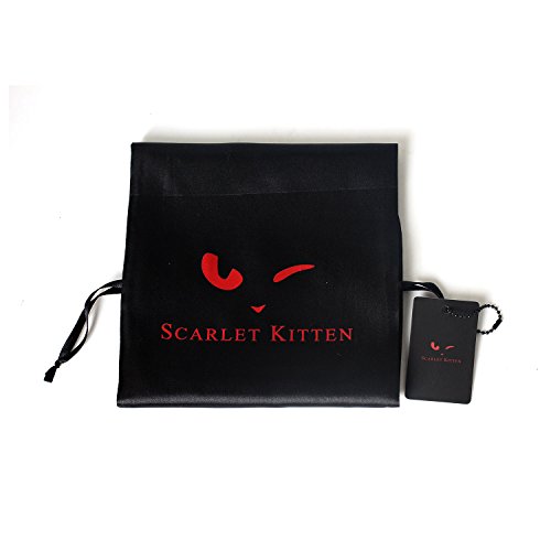 Scarlet Kitten Large Spanking Furry Faux Leather Paddles, Black - Thumbnail 7
