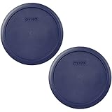 Pyrex 7402-PC Dark Blue 6/7-Cup Round Plastic Food