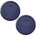 2 X PYREX Blue Plastic Cover fits 6 & 7 cup Round Dishes