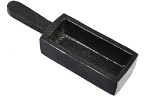 PMC Supplies LLC 40 T. oz Cast Iron Loaf Pan Ingot Mold with Handle Precious Metal Gold Jewelry Casting Melting Tool