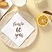 Cheers to 60 Years Cocktail Napkins, 50-Pack 3ply White Rose Gold 60th Birthday Dinner Celebration Party Decoration Napkin