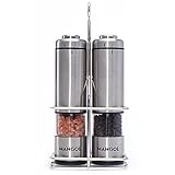 Electric Salt & Pepper Grinder Shaker Mill | Battery Operated | Adjustable Ceramic Coarseness Durable