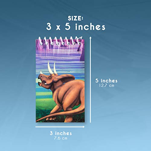 Spiral Notepad – 24-Pack Top Spiral Notebooks, Bulk Mini Spiral Notepads for Journaling, Note Taking, To-do Lists, Lined Paper, 4 Dinosaur Designs, 3 x 5 Inches - Thumbnail 6