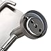 HOMEIDEAS Toilet Paper Holder Stainless Steel Bathroom Paper Towel Dispenser Tissue Roll Hanger,Wall Mount,Brushed Nickel