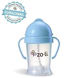 ZoLi BOT Straw Sippy Cup, Blue, 6 oz