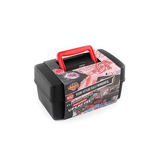 AutumnFall Portable Waterproof Box 8 in 1 Carrying Case Burst Battle Gyro Storage Box for Beyblade Burst Spinning Top (A)